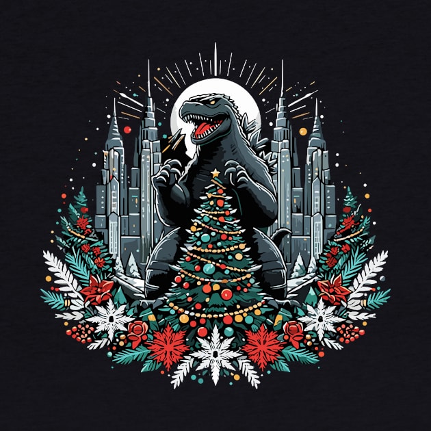 Godzilla - xmas by Rizstor